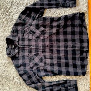 Burton. Fairly new XXL black flannel